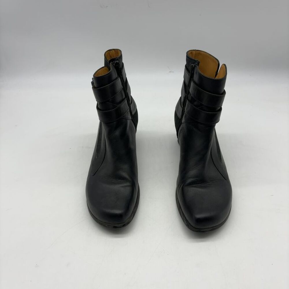 John Fluevog Black Wearever Asante Ankle Boots